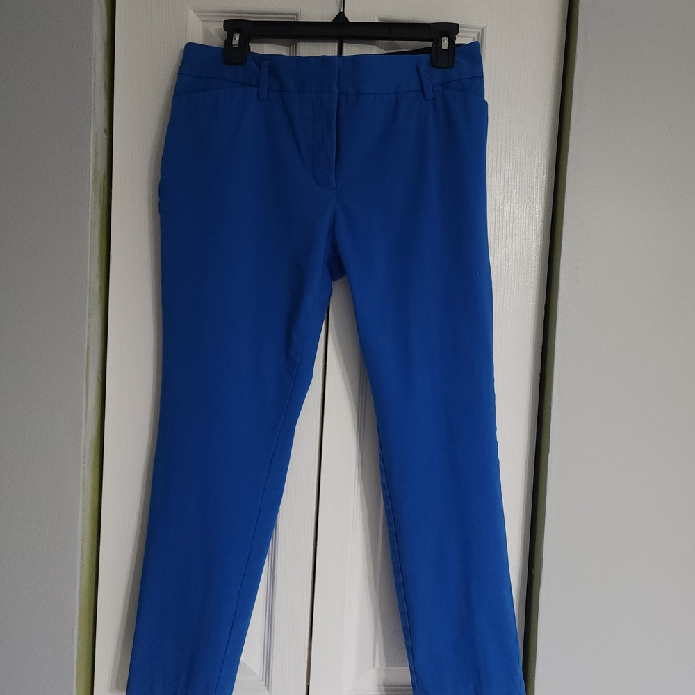 3 For $25. Worthington Bright Blue Ankle Pants Size 6 - Picture 1 of 5